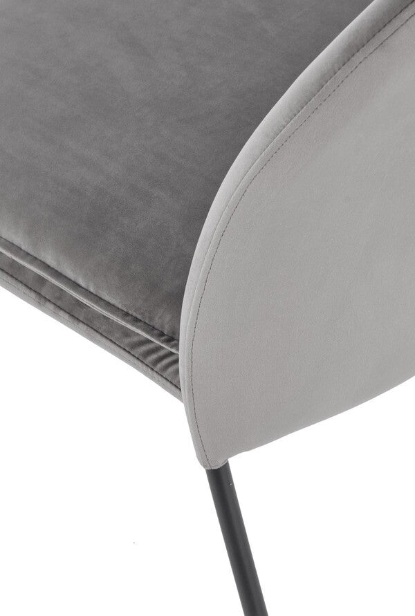 Kitchen Chair Dushanbe | size: Width: 50cm, Height: 84cm, Depth: 58cm | color: Gray | image: 2 | variant: 1002385