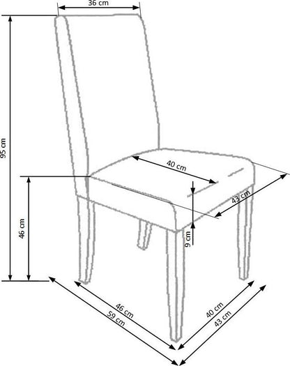 Kitchen Chair East Ipswich | size: Width: 45cm, Height: 95cm, Depth: 59cm | color: Brown | image: 4 | variant: 1006946