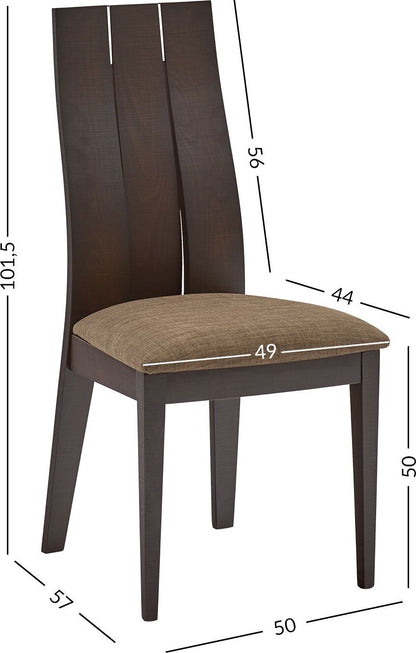 Kitchen Chair East Luton | size: Width: 50cm, Height: 101.5cm, Depth: 57cm | color: Brown | image: 8 | variant: 1005122