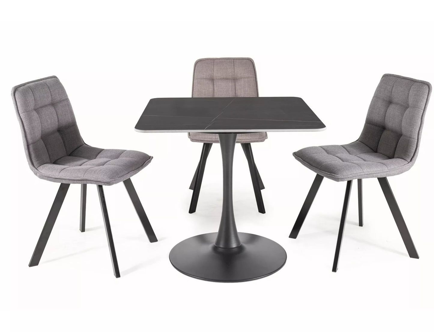 Kitchen Chair Guayaquil | size: Width: 46cm, Height: 88cm, Depth: 42cm | color: Gray | image: 3 | variant: 1003886