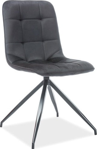 Kitchen Chair Hobart | size: Width: 45cm, Height: 87cm, Depth: 42cm | color: Black | image: 1 | variant: 1003732