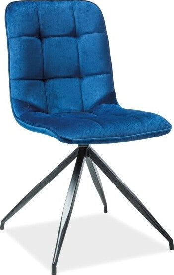 Kitchen Chair Hobart | size: Width: 45cm, Height: 87cm, Depth: 42cm | color: Blue | image: 1 | variant: 1003733