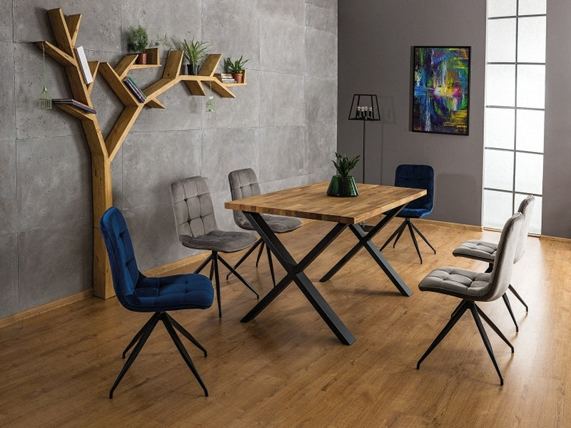 Kitchen Chair Hobart | size: Width: 45cm, Height: 87cm, Depth: 42cm | color: Blue | image: 4 | variant: 1003733