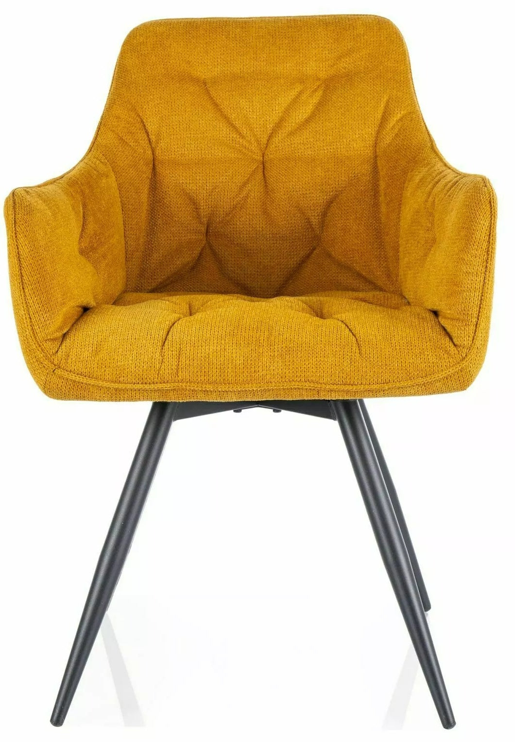 Kitchen Chair Hungerford | size: Width: 57cm, Height: 83cm, Depth: 45cm | color: Yellow | image: 0 | variant: 1003808