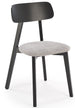 Kitchen Chair Hylo | size: Width: 48cm, Height: 82cm, Depth: 55cm | color: Black/Grey | image: 0 | variant: 1003883