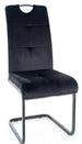 Kitchen Chair Izmir | size: Width: 43cm, Height: 101cm, Depth: 47cm | color: Black | image: 0 | variant: 1003955