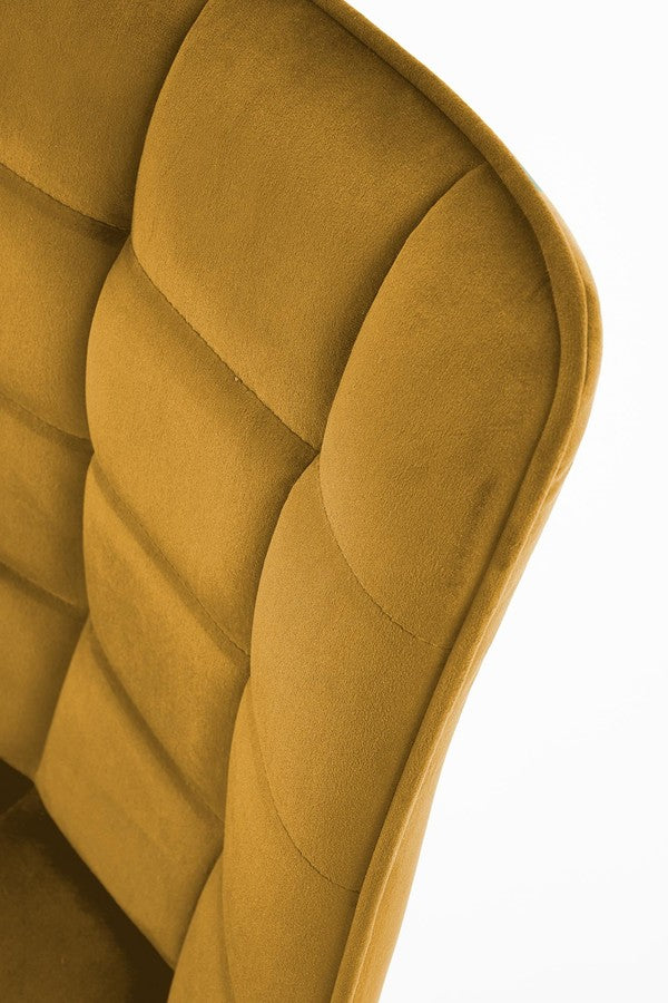 Kitchen Chair Jonava | size: Width: 46cm, Height: 84cm, Depth: 61cm | color: Yellow | image: 3 | variant: 1002247