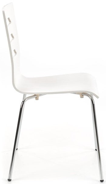 Kitchen Chair K155 | size: Width: 43cm, Height: 85cm, Depth: 47cm | color: White | image: 2 | variant: 1011431