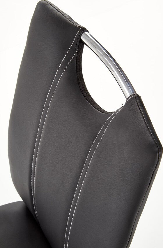Kitchen Chair K187 | size: Width: 44cm, Height: 97cm, Depth: 41cm | color: Black | image: 6 | variant: 1003059