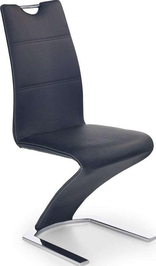 Kitchen Chair K188 | size: Width: 45cm, Height: 101cm, Depth: 63cm | color: Black | image: 1 | variant: 1003061