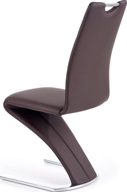 Kitchen Chair K188 | size: Width: 45cm, Height: 101cm, Depth: 63cm | color: Brown | image: 3 | variant: 1003063
