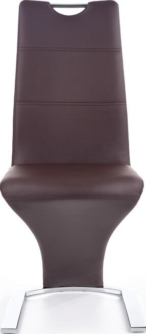 Kitchen Chair K188 | size: Width: 45cm, Height: 101cm, Depth: 63cm | color: Brown | image: 5 | variant: 1003063