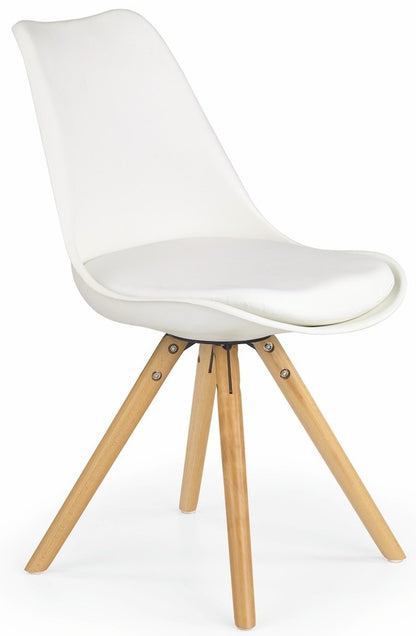 Kitchen Chair K201 | size: Width: 48cm, Height: 81cm, Depth: 57cm | color: White | image: 1 | variant: 1003065