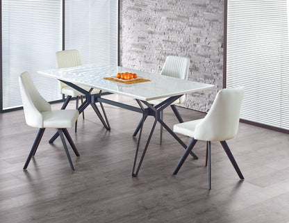 Kitchen Chair K206 | size: Width: 53cm, Height: 87cm, Depth: 48cm | color: White | image: 3 | variant: 1011492