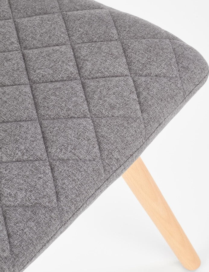 Kitchen Chair K282 | size: Width: 56cm, Height: 93cm, Depth: 44cm | color: Gray | image: 4 | variant: 1003104