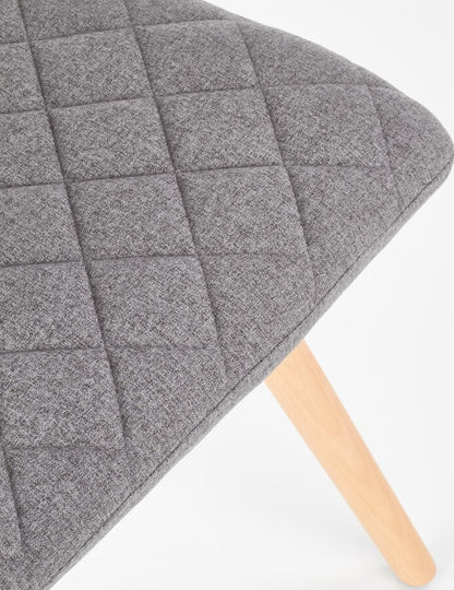 Kitchen Chair K282 | size: Width: 56cm, Height: 93cm, Depth: 44cm | color: Gray | image: 4 | variant: 1003104