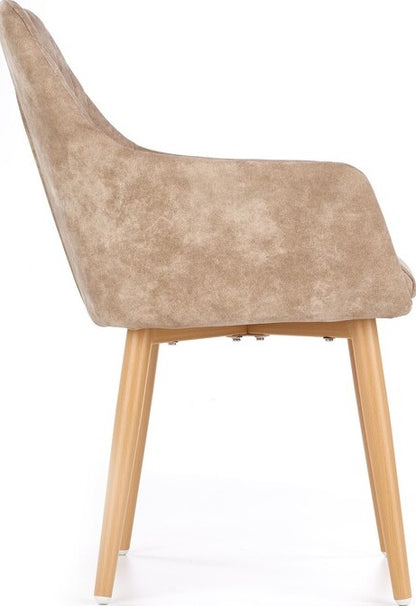 Kitchen Chair K287 | size: Width: 58cm, Height: 85cm, Depth: 61cm | color: Beige | image: 2 | variant: 1003112