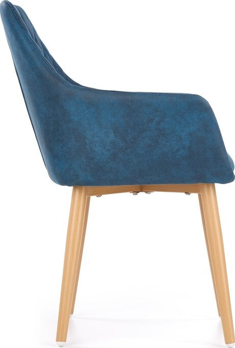 Kitchen Chair K287 | size: Width: 58cm, Height: 85cm, Depth: 61cm | color: Blue | image: 2 | variant: 1003113