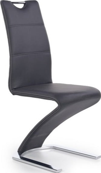Kitchen Chair K291 | size: Width: 45cm, Height: 101cm, Depth: 63cm | color: Black | image: 1 | variant: 1003116