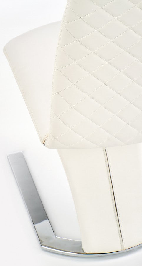 Kitchen Chair K291 | size: Width: 45cm, Height: 101cm, Depth: 63cm | color: White | image: 3 | variant: 1003115