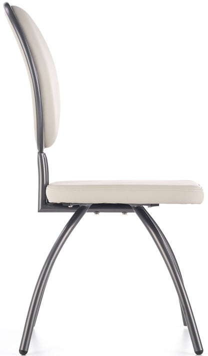Kitchen Chair K298 | size: Width: 45cm, Height: 98cm, Depth: 56cm | color: White | image: 3 | variant: 1011476
