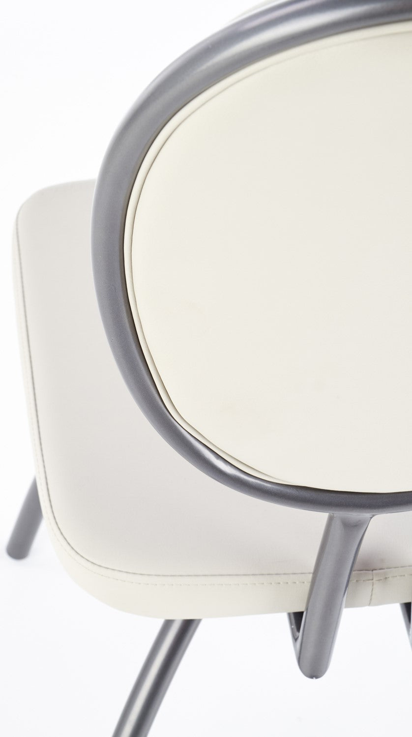 Kitchen Chair K298 | size: Width: 45cm, Height: 98cm, Depth: 56cm | color: White | image: 4 | variant: 1011476