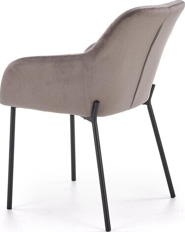 Kitchen Chair K305 | size: Width: 58cm, Height: 80cm, Depth: 57cm | color: Gray | image: 3 | variant: 1003131