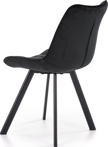 Kitchen Chair K332 | size: Width: 46cm, Height: 84cm, Depth: 61cm | color: Black | image: 3 | variant: 1003146