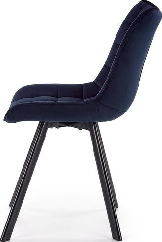 Kitchen Chair K332 | size: Width: 46cm, Height: 84cm, Depth: 61cm | color: Blue | image: 2 | variant: 1003148