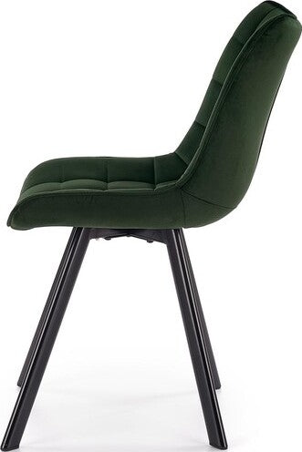 Kitchen Chair K332 | size: Width: 46cm, Height: 84cm, Depth: 61cm | color: Green | image: 2 | variant: 1003145
