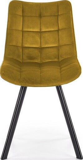 Kitchen Chair K332 | size: Width: 46cm, Height: 84cm, Depth: 61cm | color: Yellow | image: 4 | variant: 1003149