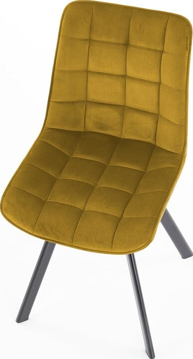 Kitchen Chair K332 | size: Width: 46cm, Height: 84cm, Depth: 61cm | color: Yellow | image: 5 | variant: 1003149