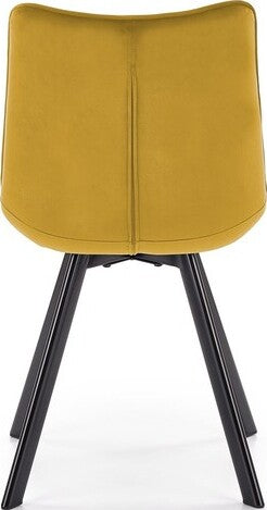 Kitchen Chair K332 | size: Width: 46cm, Height: 84cm, Depth: 61cm | color: Yellow | image: 6 | variant: 1003149