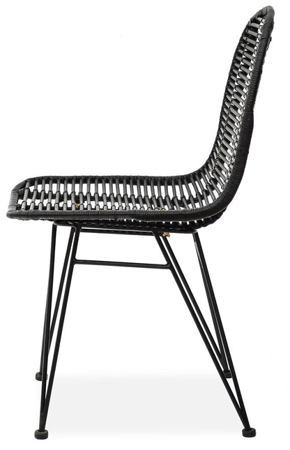 Kitchen Chair K337 | size: Width: 45cm, Height: 90cm, Depth: 55cm | color: Black | image: 3 | variant: 1003153