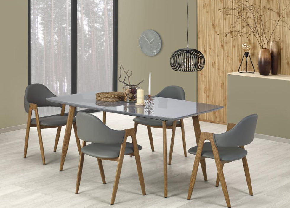 Kitchen Chair K344 | size: Width: 53cm, Height: 80cm, Depth: 51cm | color: Gray | image: 2 | variant: 1011454