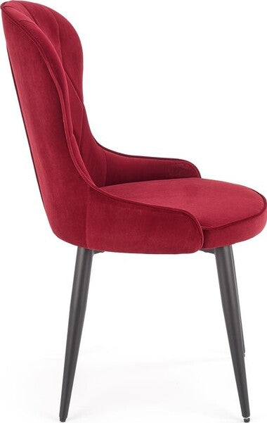 Kitchen Chair K366 | size: Width: 52cm, Height: 92cm, Depth: 58cm | color: Red | image: 2 | variant: 1003173