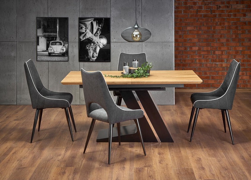 Kitchen Chair K369 | size: Width: 48cm, Height: 92cm, Depth: 58cm | color: Gray | image: 8 | variant: 1011463