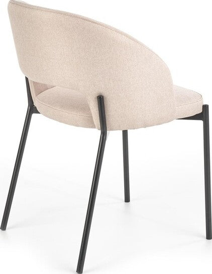 Kitchen Chair K373 | size: Width: 51cm, Height: 77cm, Depth: 57cm | color: Beige | image: 2 | variant: 1003178