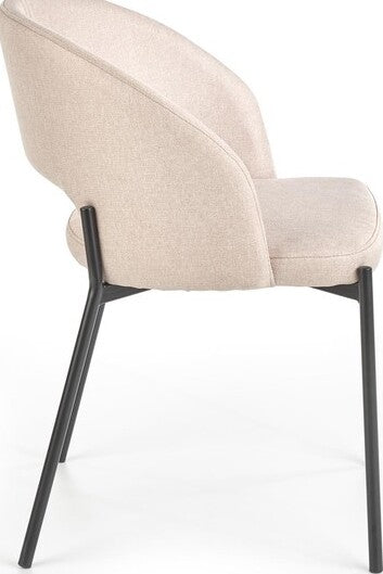 Kitchen Chair K373 | size: Width: 51cm, Height: 77cm, Depth: 57cm | color: Beige | image: 3 | variant: 1003178