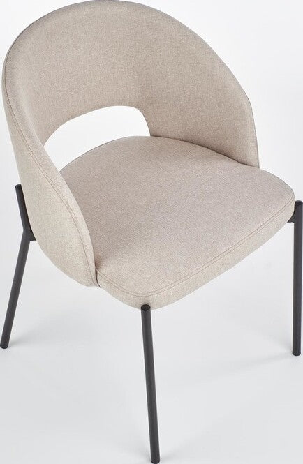 Kitchen Chair K373 | size: Width: 51cm, Height: 77cm, Depth: 57cm | color: Beige | image: 4 | variant: 1003178