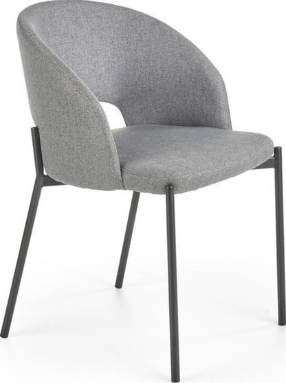 Kitchen Chair K373 | size: Width: 51cm, Height: 77cm, Depth: 57cm | color: Gray | image: 1 | variant: 1003179