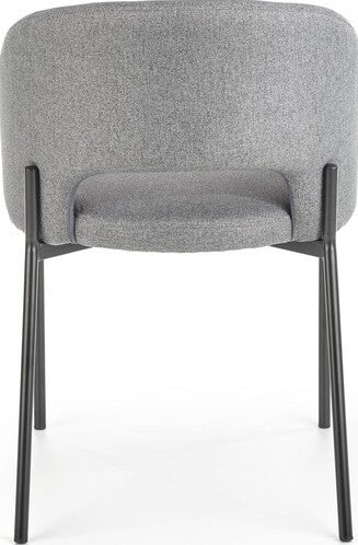 Kitchen Chair K373 | size: Width: 51cm, Height: 77cm, Depth: 57cm | color: Gray | image: 2 | variant: 1003179