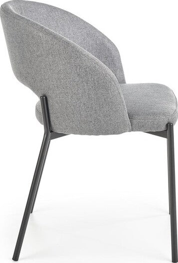 Kitchen Chair K373 | size: Width: 51cm, Height: 77cm, Depth: 57cm | color: Gray | image: 3 | variant: 1003179