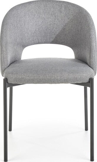 Kitchen Chair K373 | size: Width: 51cm, Height: 77cm, Depth: 57cm | color: Gray | image: 4 | variant: 1003179