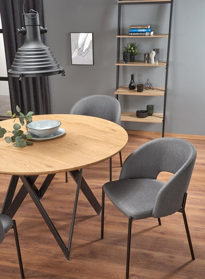 Kitchen Chair K373 | size: Width: 51cm, Height: 77cm, Depth: 57cm | color: Gray | image: 6 | variant: 1003179