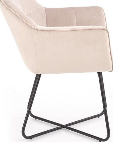 Kitchen Chair K377 | size: Width: 60cm, Height: 81cm, Depth: 62cm | color: Beige | image: 3 | variant: 1003182