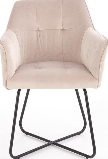 Kitchen Chair K377 | size: Width: 60cm, Height: 81cm, Depth: 62cm | color: Beige | image: 4 | variant: 1003182