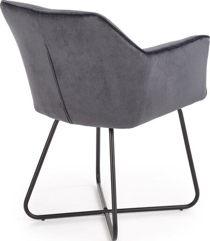 Kitchen Chair K377 | size: Width: 60cm, Height: 81cm, Depth: 62cm | color: Gray | image: 2 | variant: 1003183