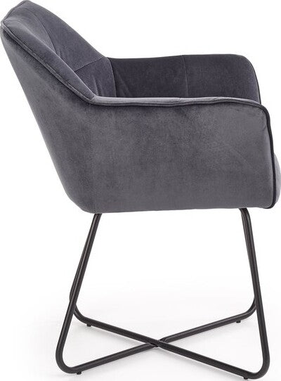 Kitchen Chair K377 | size: Width: 60cm, Height: 81cm, Depth: 62cm | color: Gray | image: 3 | variant: 1003183