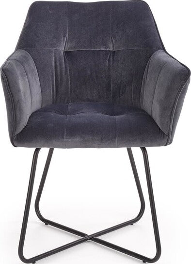 Kitchen Chair K377 | size: Width: 60cm, Height: 81cm, Depth: 62cm | color: Gray | image: 4 | variant: 1003183